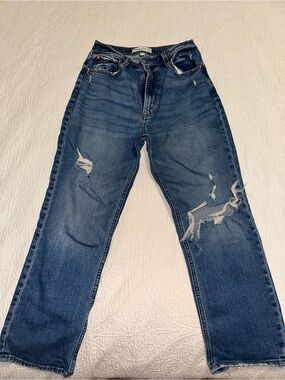 Abercrombie & Fitch The Ankle Straight Ulta High Rise - Curve Love Size 27/4